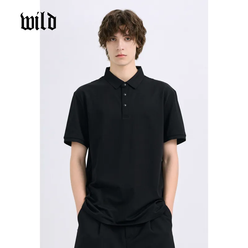 WILD LEADER Polo Shirts Men Black[TW5118136]-4