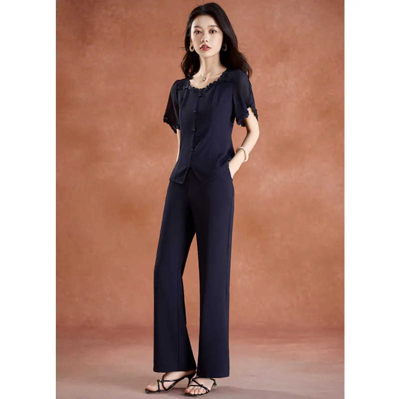 Mylan Casual Suit Women's Navy Blue-5