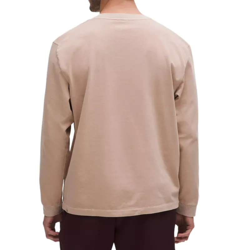 Lululemon HeavyweightLong Sleeve Cotton Jersey Shirt Wash T Shirt Men's-4