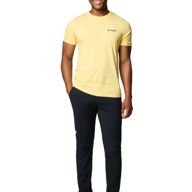 Columbia Shoal Graphic T-Shirt Men's Yellow-2