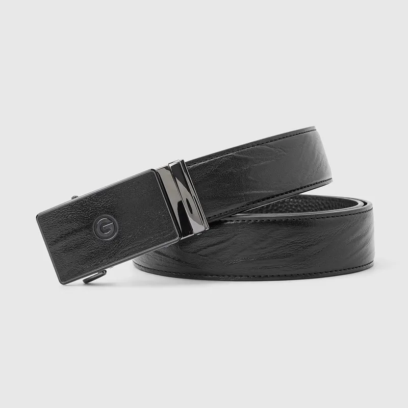 GXG Cow Leather Leather Belts Men's 3.5cm-3