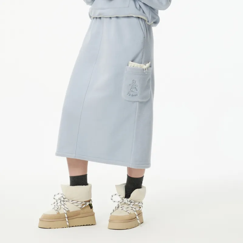 Teenie Weenie Casual Long Skirt Women's Light Blue-5
