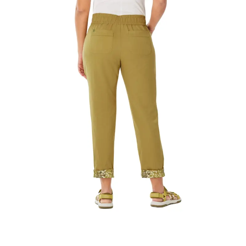 DECATHLON Casual Pants Women's Gold Green/Yellow-1