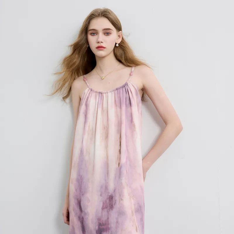 3COLOUR Slip Dress Women's Purple Blended-4