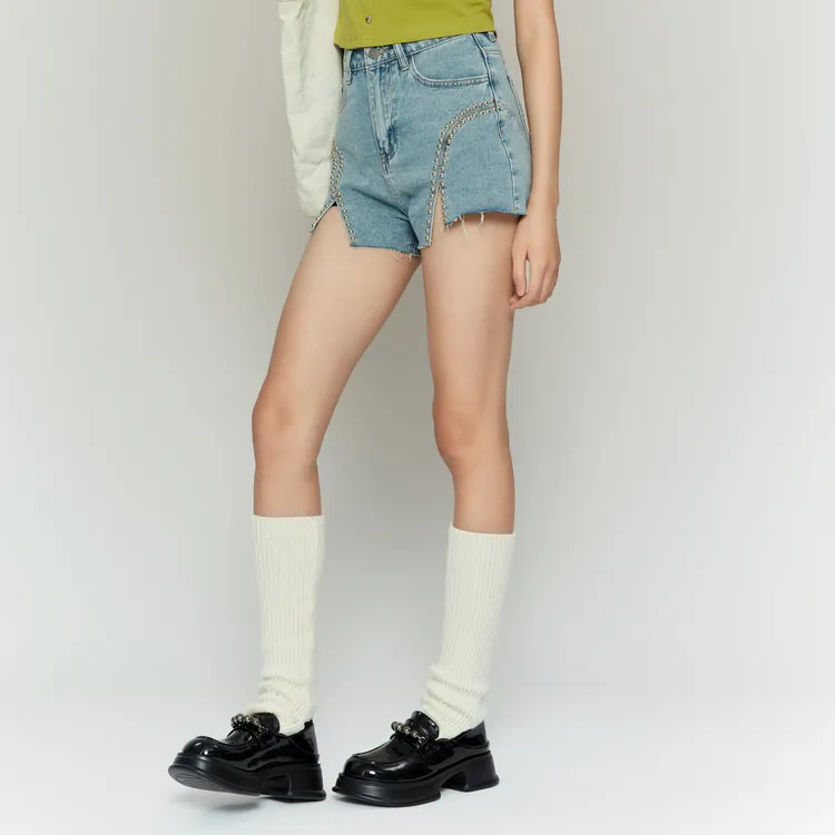 SETIROM Denim Shorts Women's Blue-2