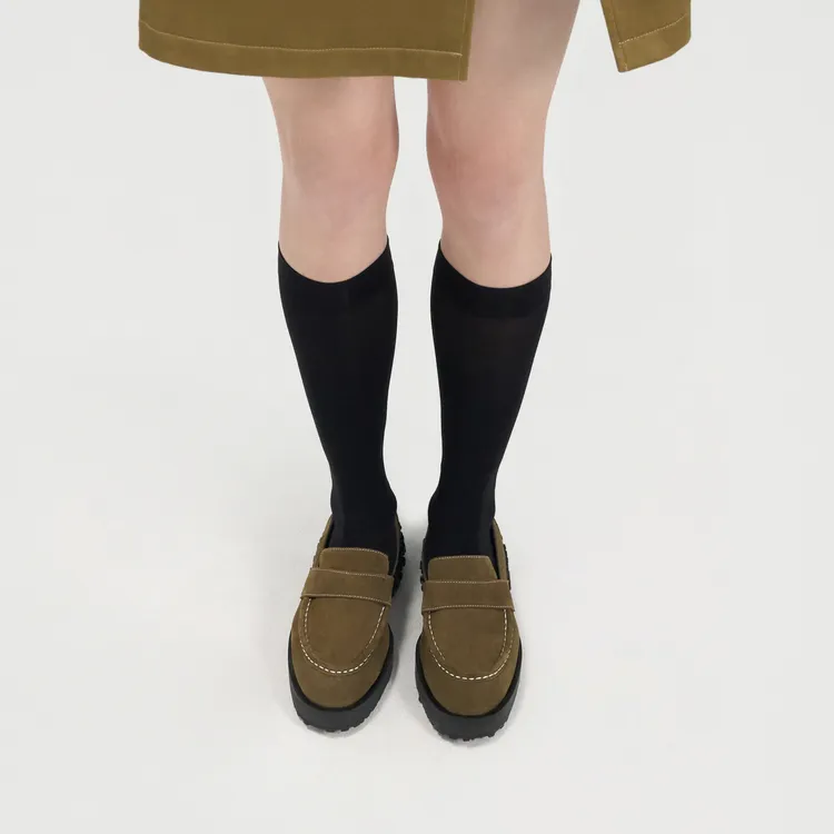 Lost In Echo Loafers Women's Black Brown Worn/Army Green-12