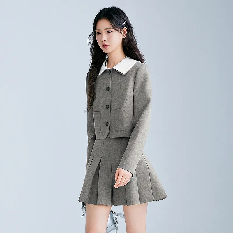 LEDIN Business Suit Women's Tin Gray-4
