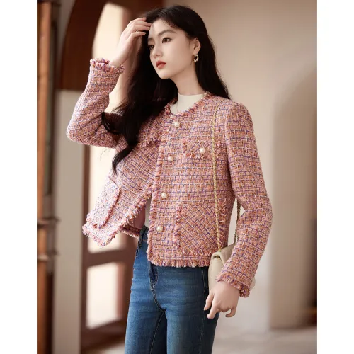 Like The Age Of Water Fall, Winter Velvet feel Coat Regular Women's Pink