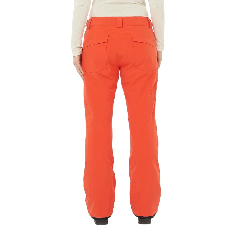 SALOMON Ski Pants Women's Tomato Red-3
