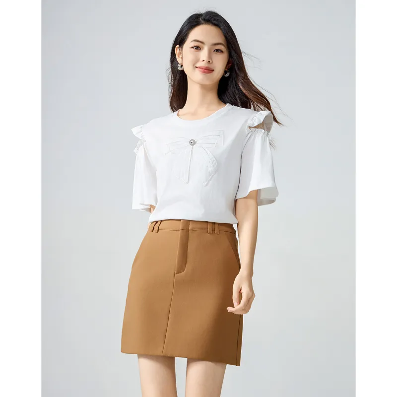 Love Elaine T Shirt Women's White-5