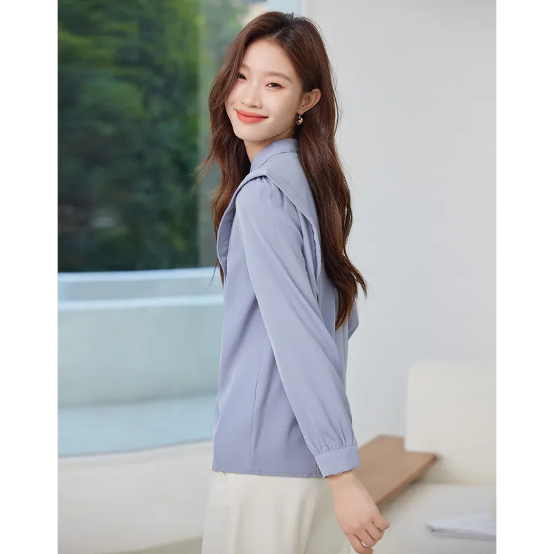Love Elaine Shirt Women's Light Purple Blue-0