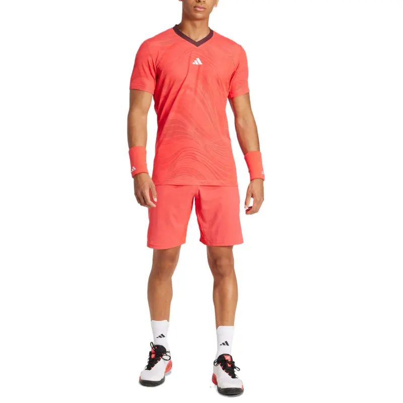 Adidas Tennis PRO ERGO Casual Shorts Men's Red-4