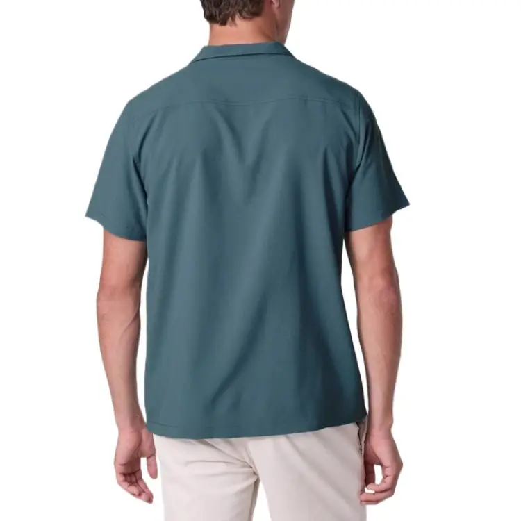Vuori SS25 Shirt Men's Light Deep Sea Blue Gray/Light Deep Sea Heather-2