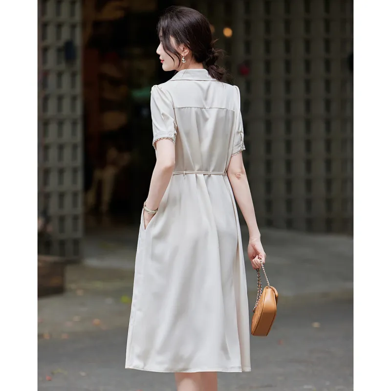 TERRE BLEUE Short Sleeved Dress Women's-7