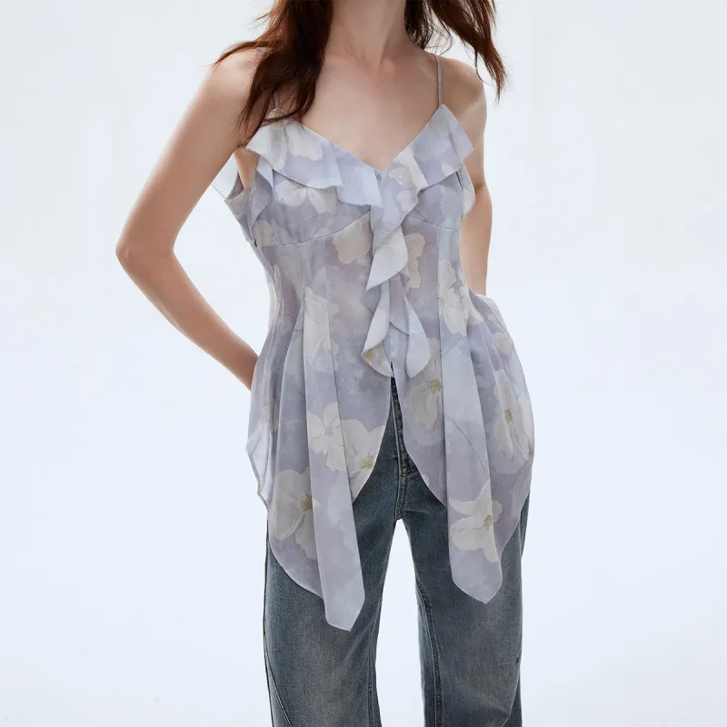 ONLY Camisole Women's Rachel Print Blue-5