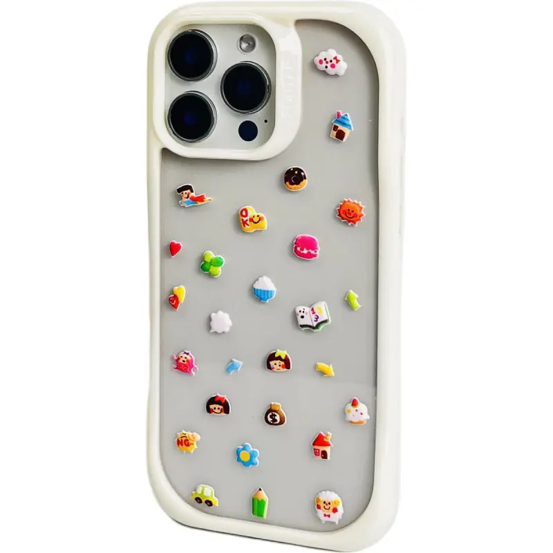 Sopi TPU Material Penguin Kitten DIY Sticker Phone Cases Compatible With IPhone 16/15 Pro Max/Apple 13/14 Pro/Max-10