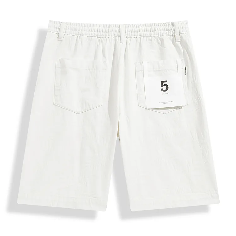 PEACEBIRD MEN Denim Shorts Men's White 1-1
