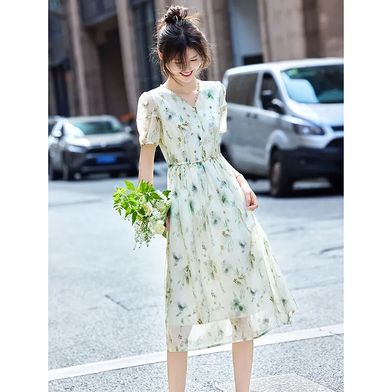 A Paradise For Awakening Short Sleeved Dress Women's-6