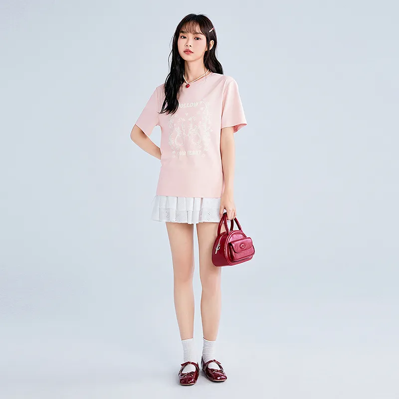LEDIN T Shirts Women's Primrose Pink-3