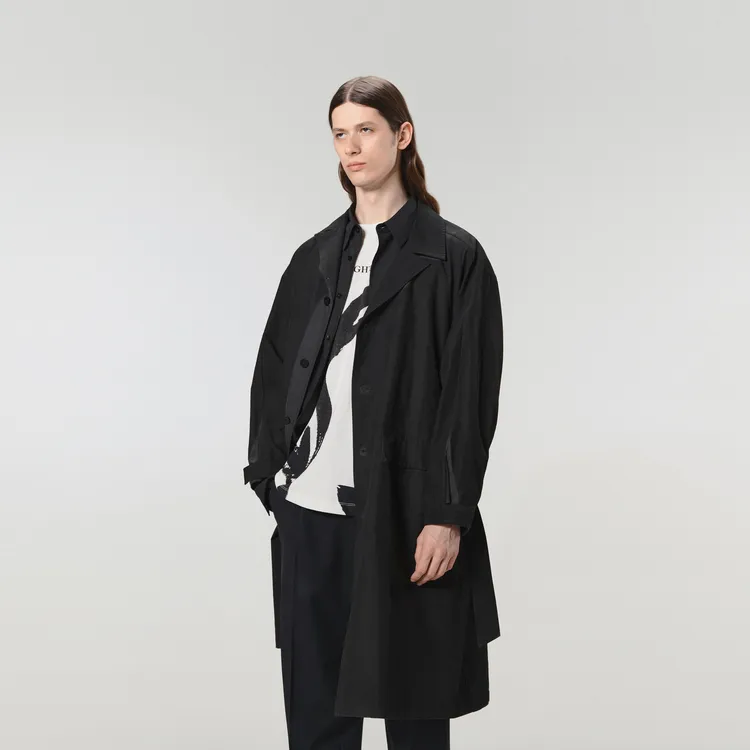 CROQUIS Trench Coats Unisex 021 Charcoal Gray-4