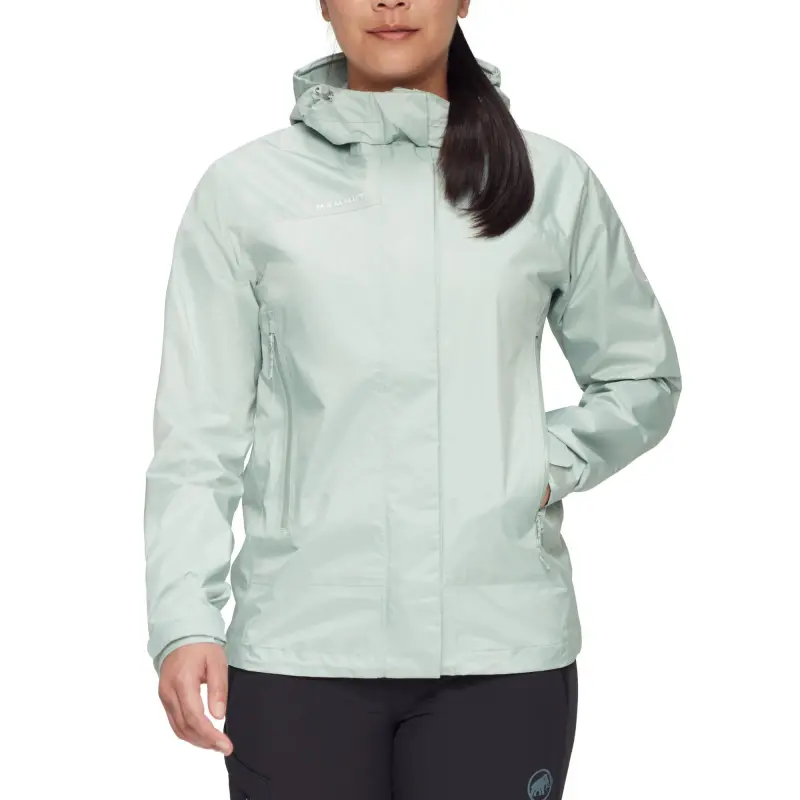 MAMMUT Microlayer 2.0 HS Outdoor Hiking Waterproof And Windproof Windbreaker Jacket Women's-9