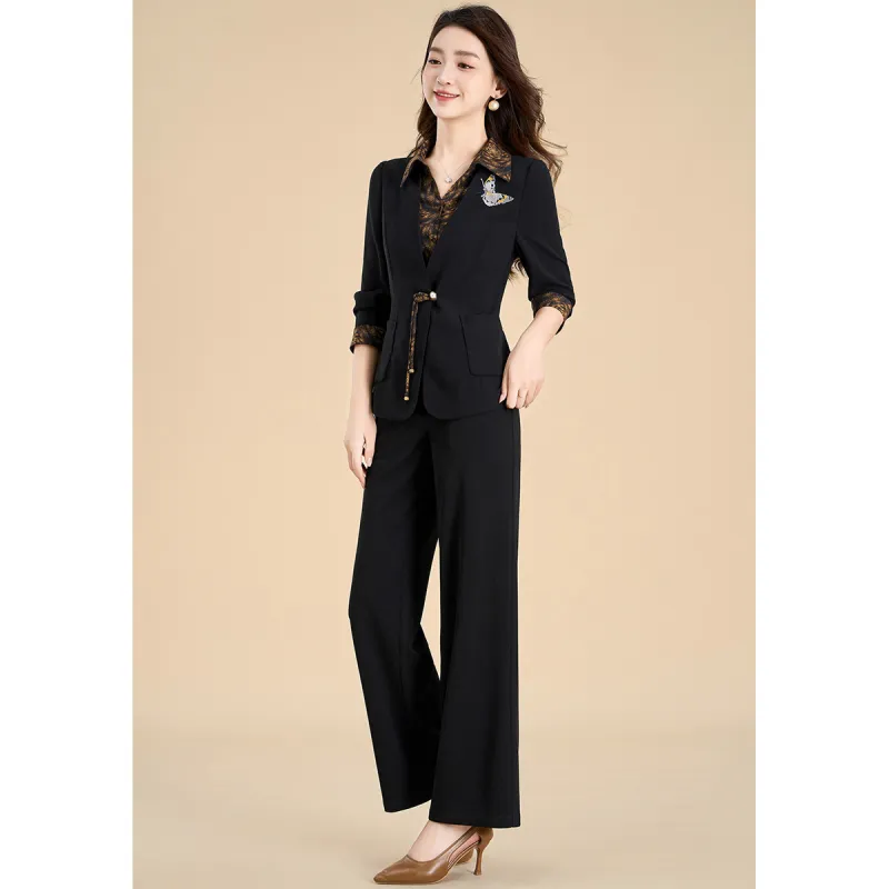 Mylan Casual Suits Women's Black-4