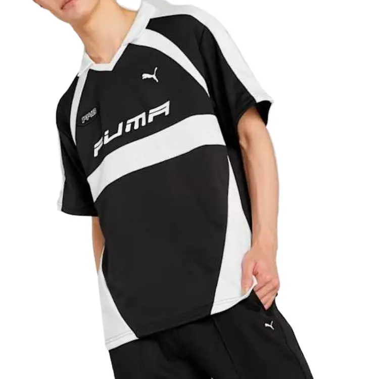 PUMA Soccer Jersey Unisex Black White-2