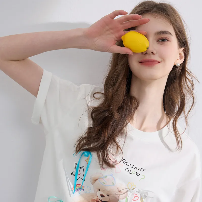 3COLOUR T Shirt Women's Cloud White-4