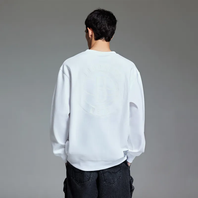 JACK JONES· x NBA Long Sleeved Sweatshirt Men's Raw White-2