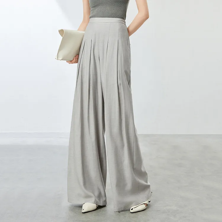 SENTUBILA Casual Pants Women's Frost Gray-2