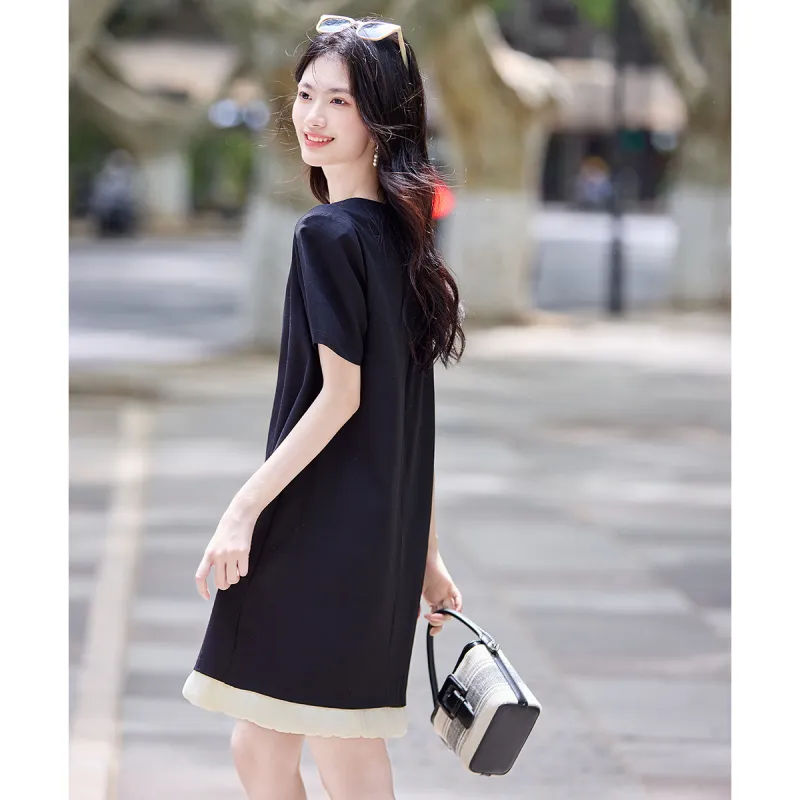 Still Quiet Summer Short Sleeved Dress Women's-2