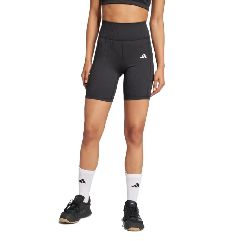 Adidas Free Shipping With AdiClub Optime Rib Short Leggings-1