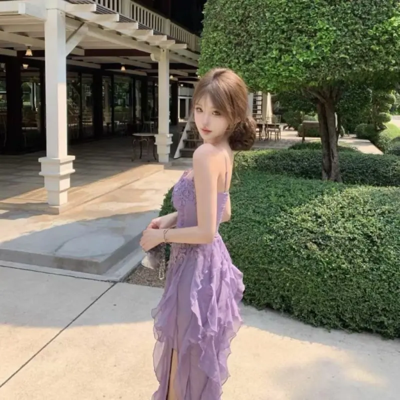 GLEE DIARY Slip Dresses Women's-11