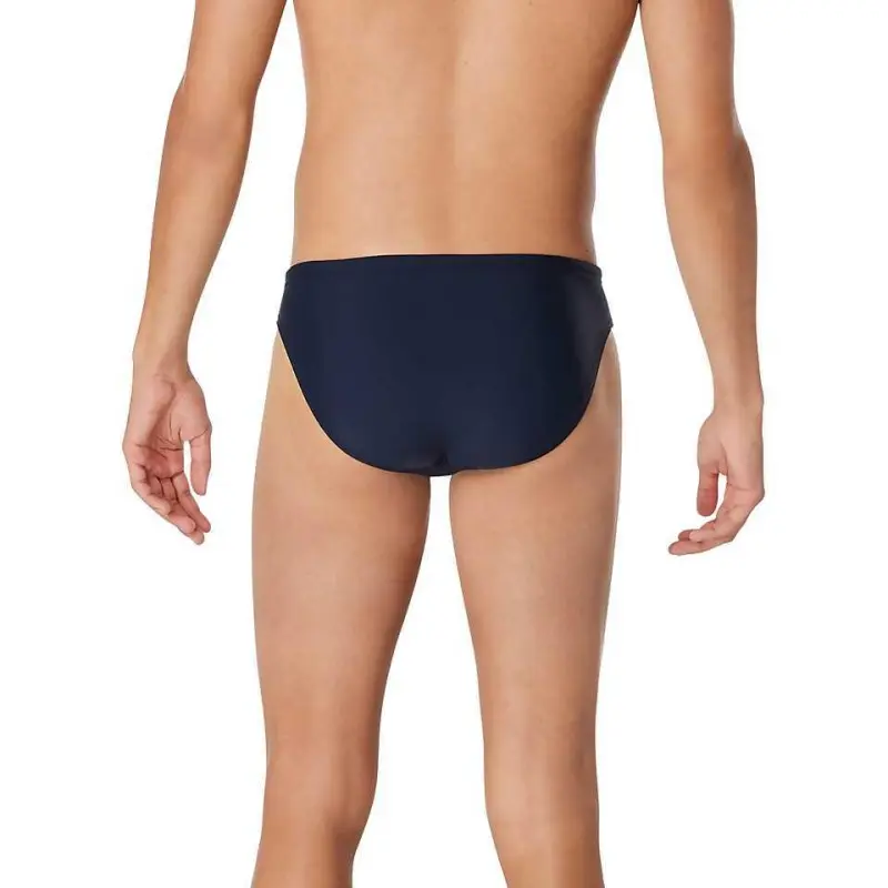 Speedo Colorblock Beachstar Brief 2' Navy Swimming Shorts Men's-1