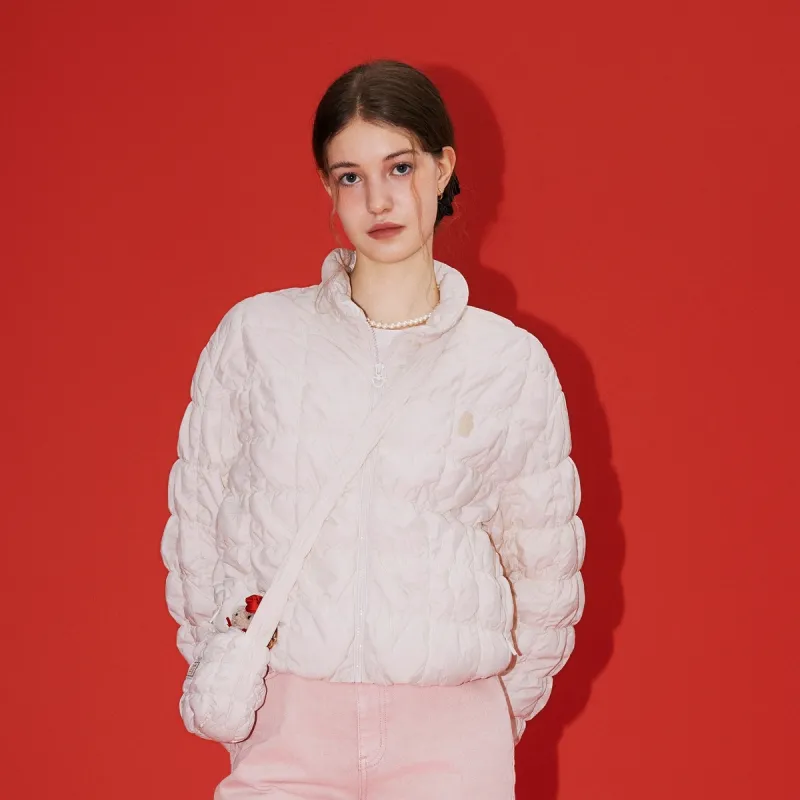 Teenie Weenie Puffer Jacket Women's Ivory White-7