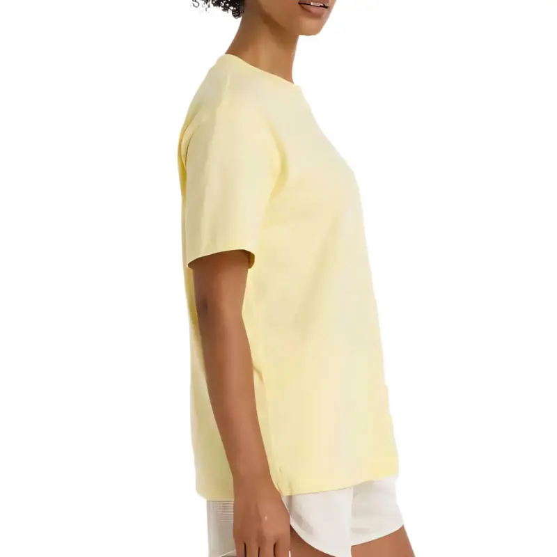 New Balance Athletics Jersey Regular T Shirt Women's Yellow-1