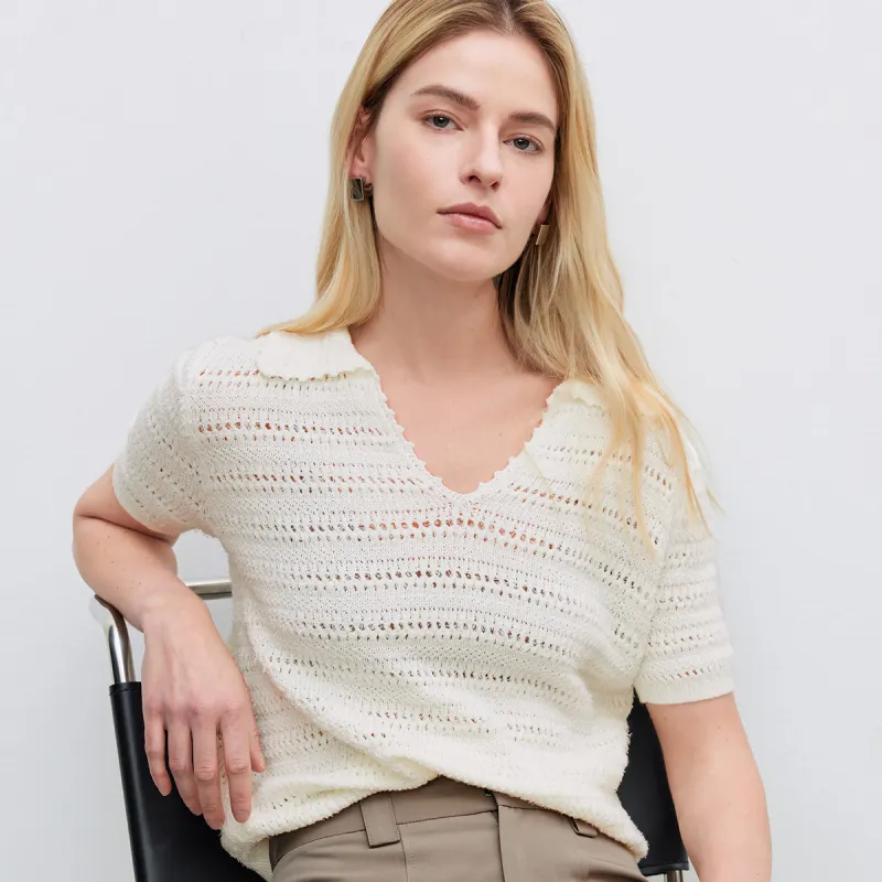 ONLY Knitwear Women's Cream White-5