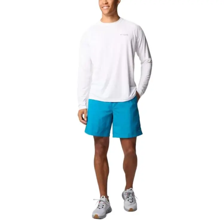 Columbia PFG Backcast 4 Omni-Shade Casual Shorts Men's Blue Echo-3