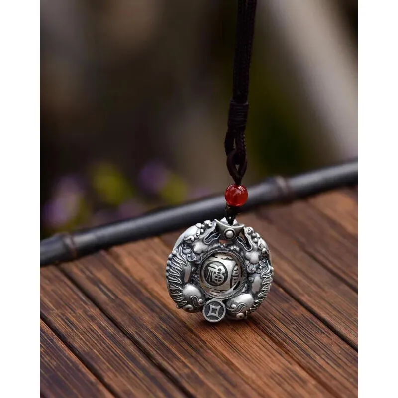 TONGBAOFU 999 Fine Silver Necklaces Women's-3
