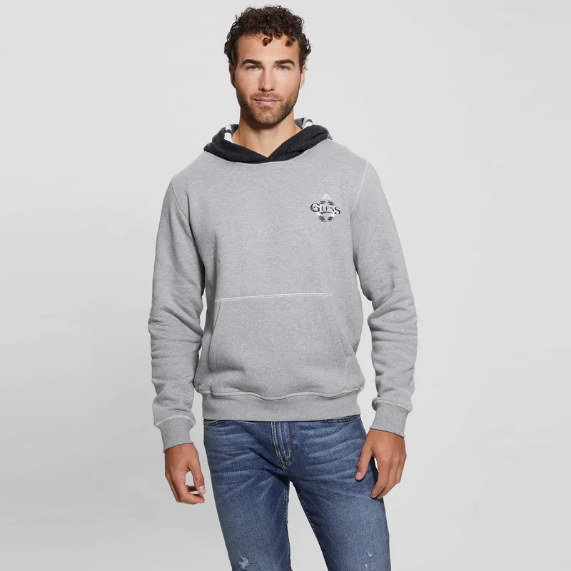 GUESS Sweatshirts Men MRH Gray-3