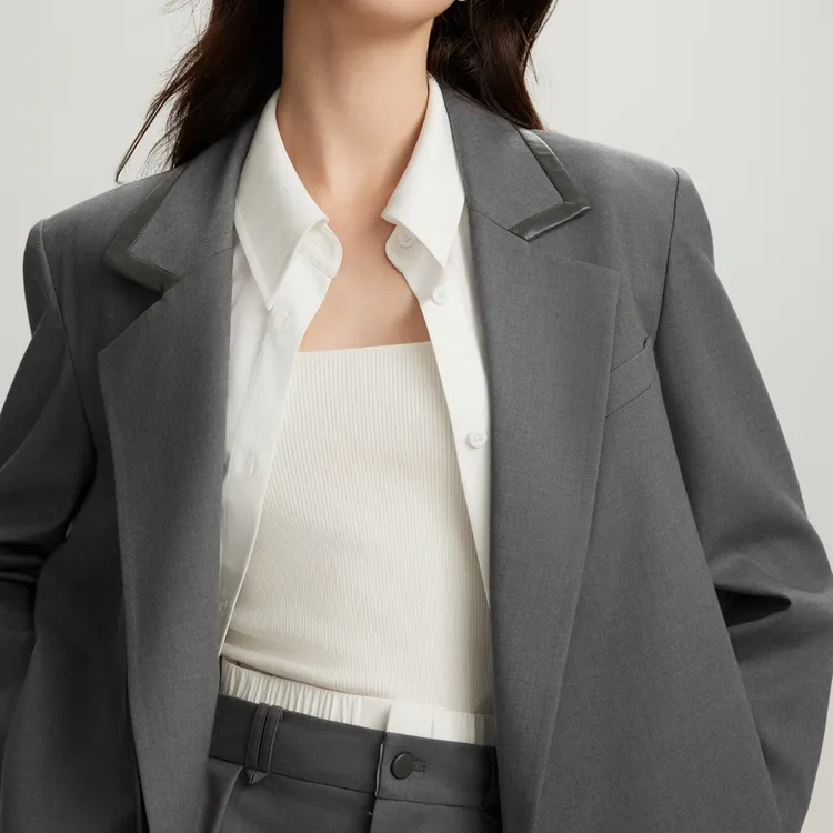 ELLE Business Suit Women's Lava Gray-2