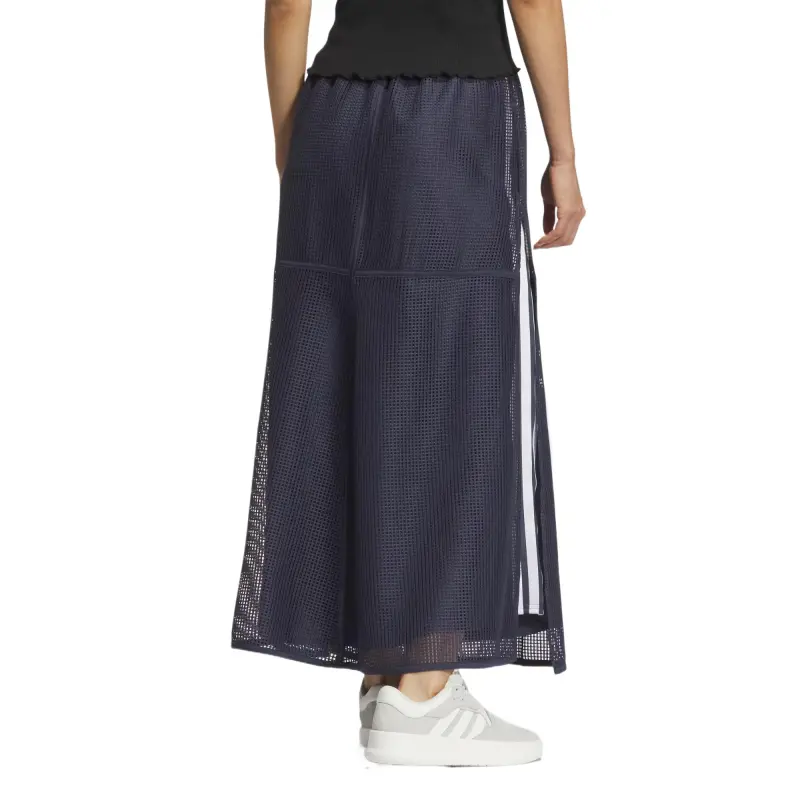 Adidas LUXFLOW Casual Long Skirt Women's Navy Blue-2