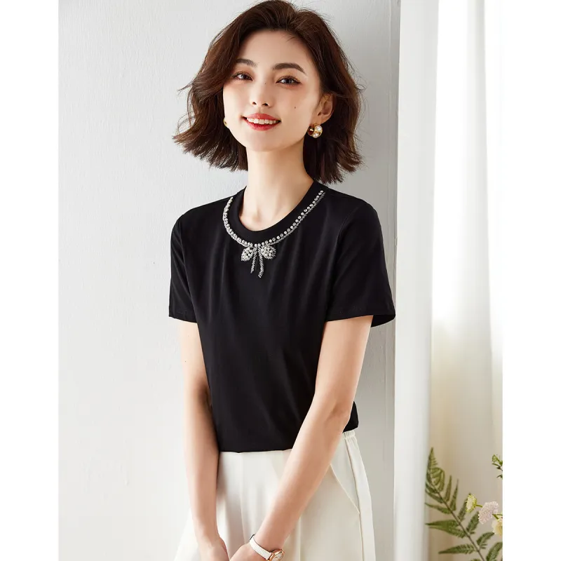 Love Elaine Regular T Shirt Women's Black-3