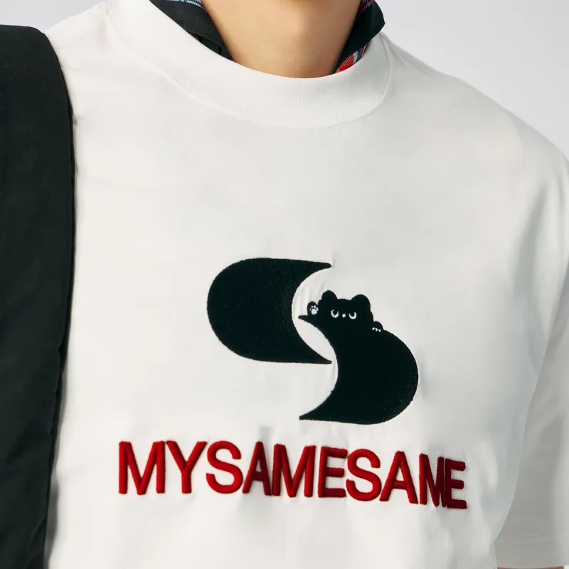 MYSAMESAME T Shirts Unisex White-4