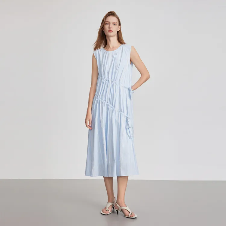 ELLE Sleeveless Dresses Women's Stripes-6