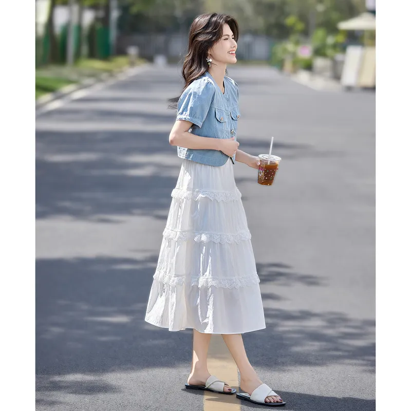 Still quiet Two Piece Skirt Sets Women's-2