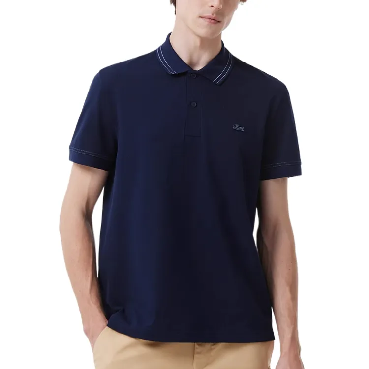 LACOSTE Polo Shirt Men's Navy Blue-2