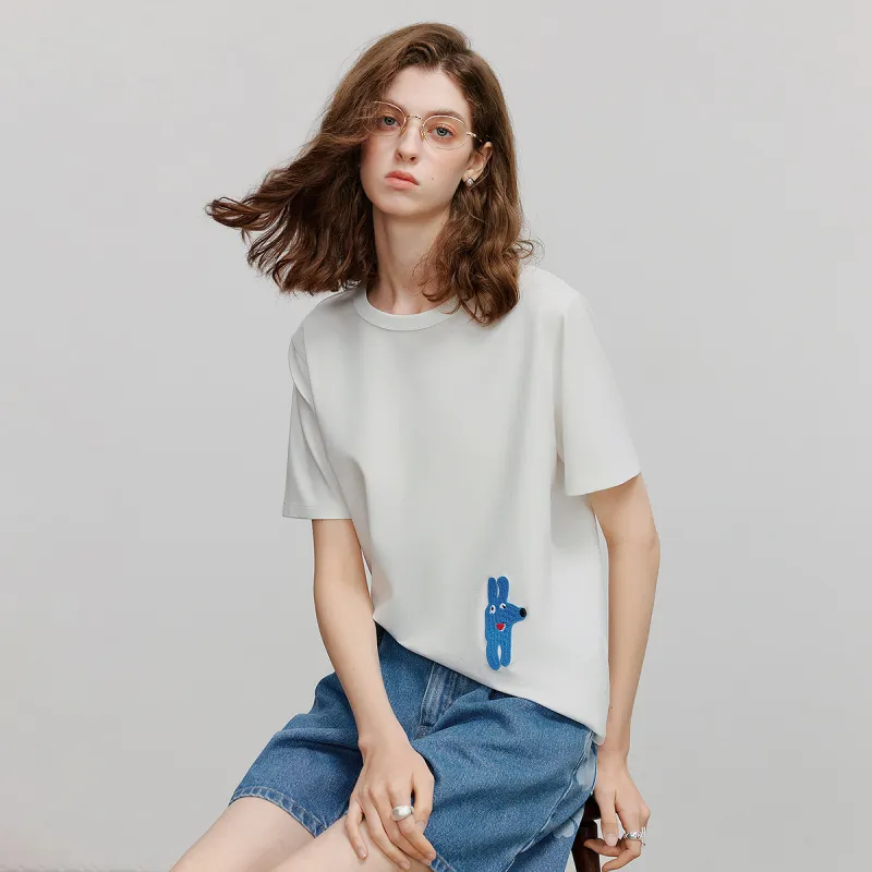 Initial Language T Shirt Women's-5