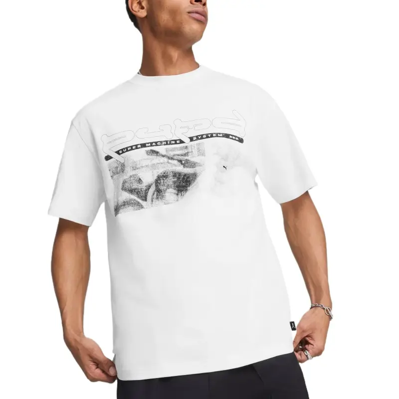 PUMA GRAPHICS T Shirt Men's White-2