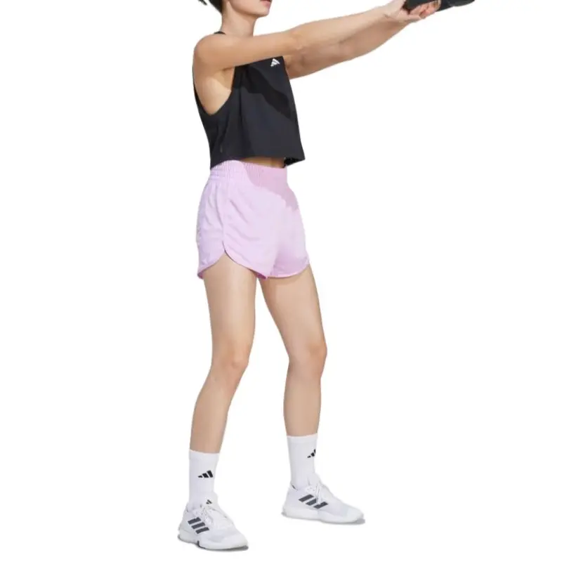 Adidas Free Shipping With AdiClub Pacer Essentials Knit High Rise Shorts-3